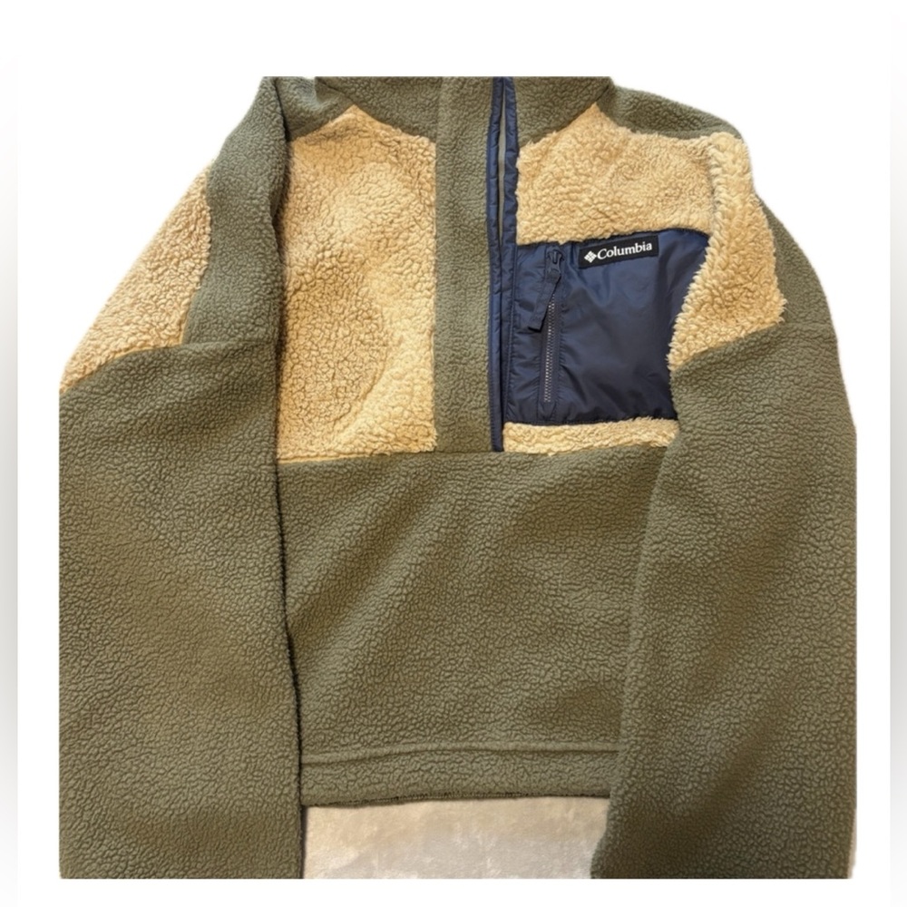 Columbia Sherpa Quarter Button Fleece Womens Cropped